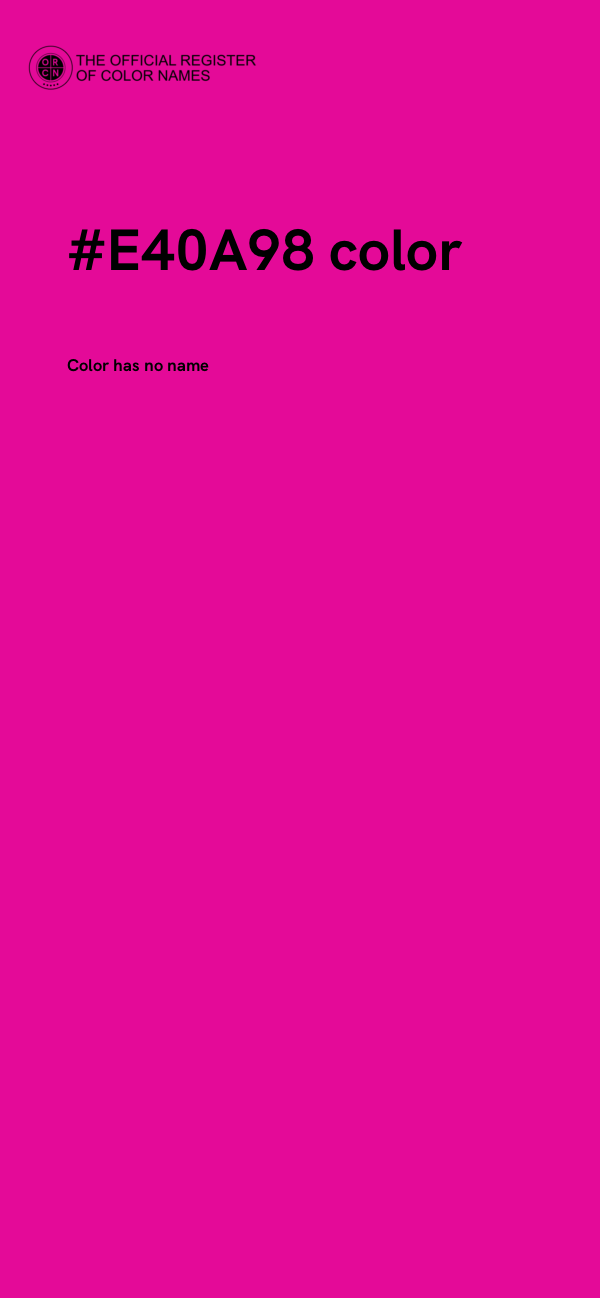 #E40A98 color image