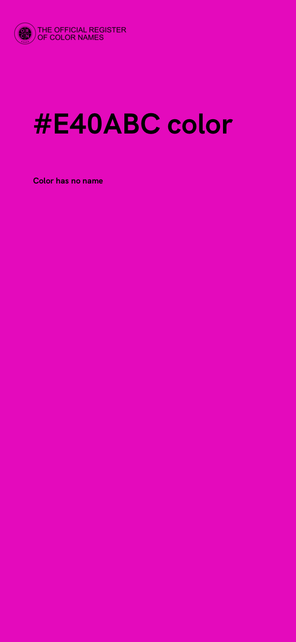 #E40ABC color image