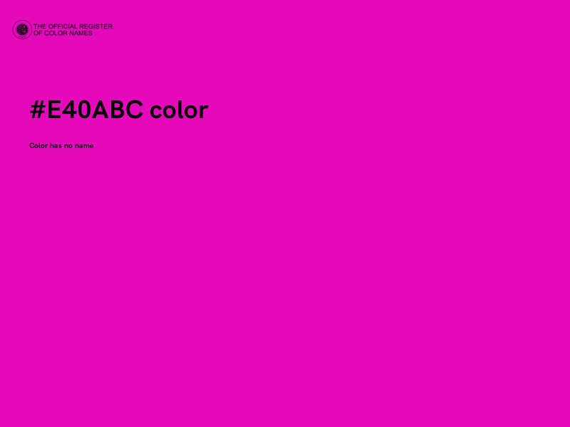 #E40ABC color image