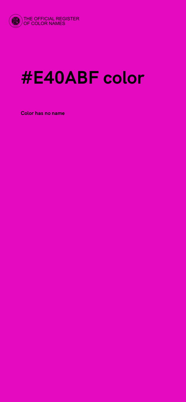 #E40ABF color image