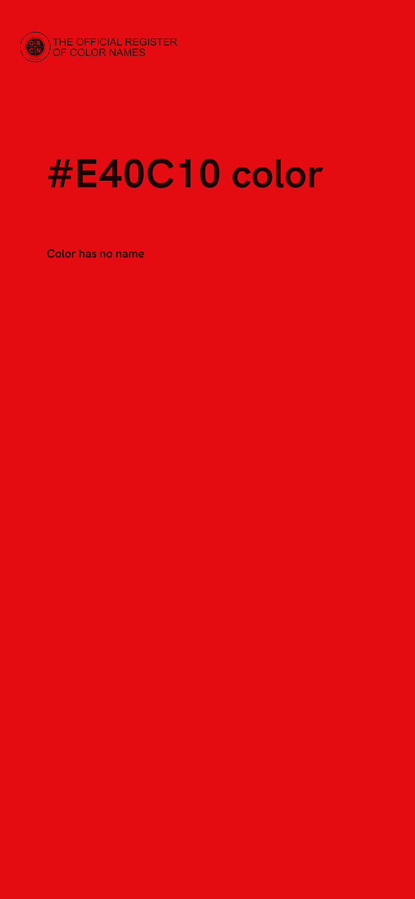#E40C10 color image