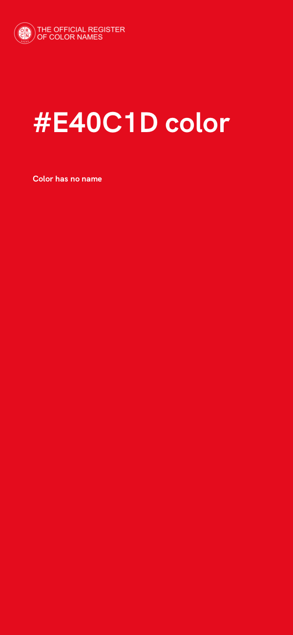 #E40C1D color image