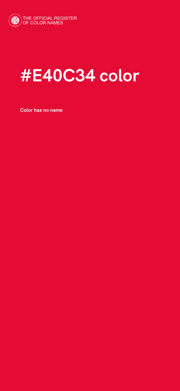 #E40C34 color image