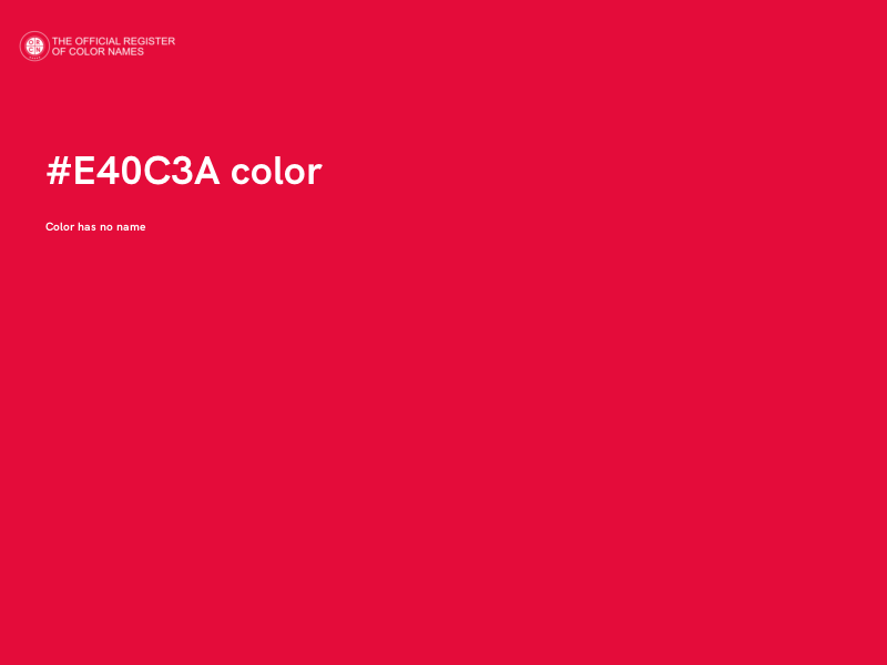 #E40C3A color image
