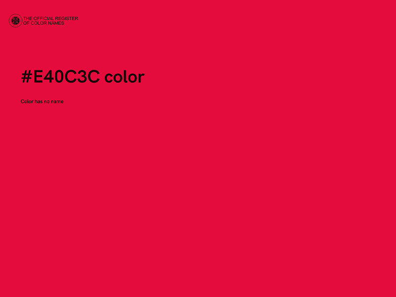 #E40C3C color image