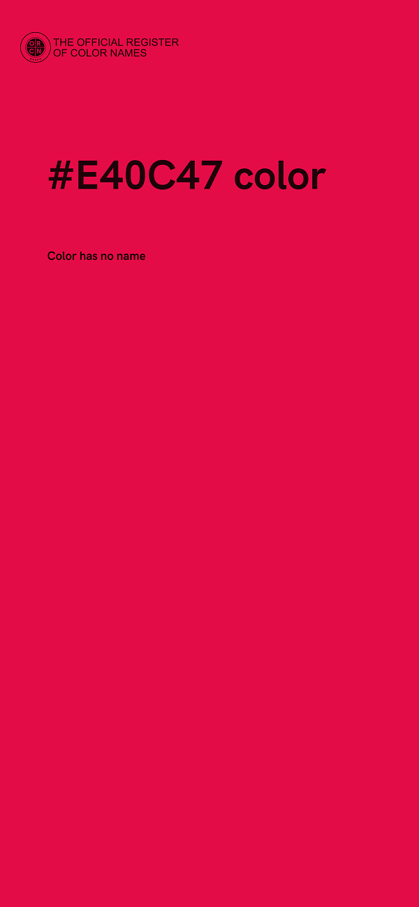 #E40C47 color image