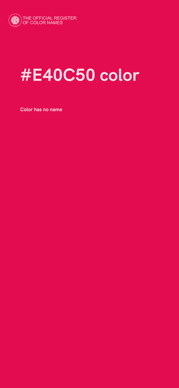 #E40C50 color image