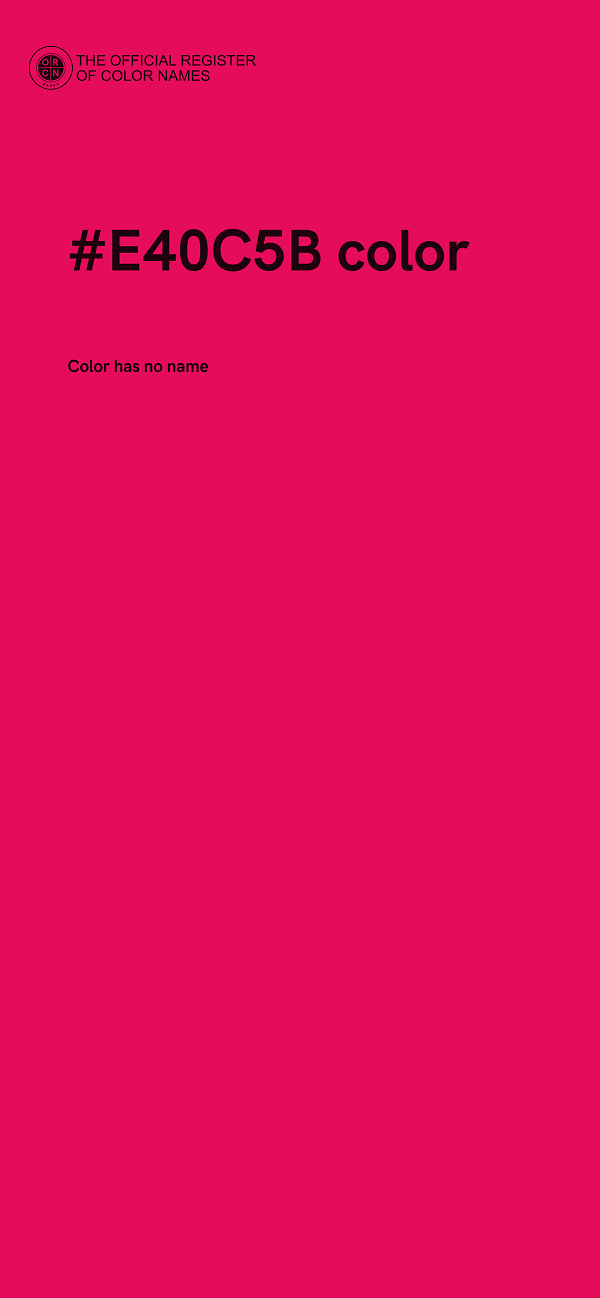 #E40C5B color image