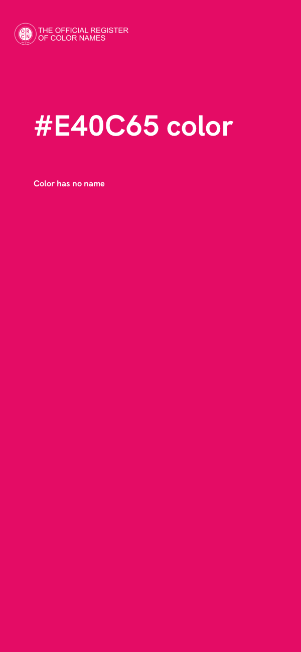 #E40C65 color image