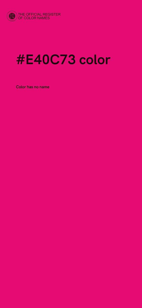 #E40C73 color image