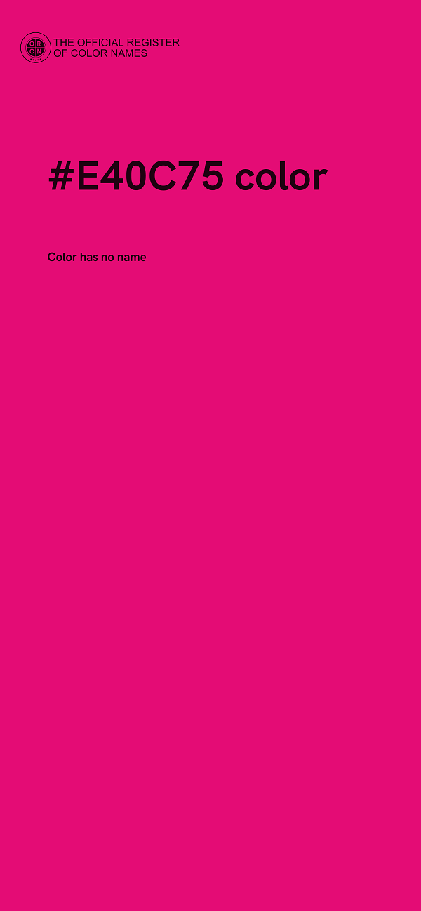 #E40C75 color image