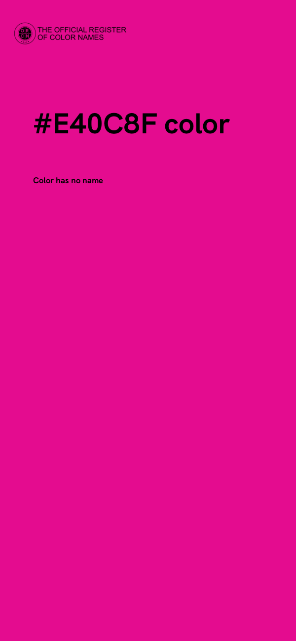 #E40C8F color image