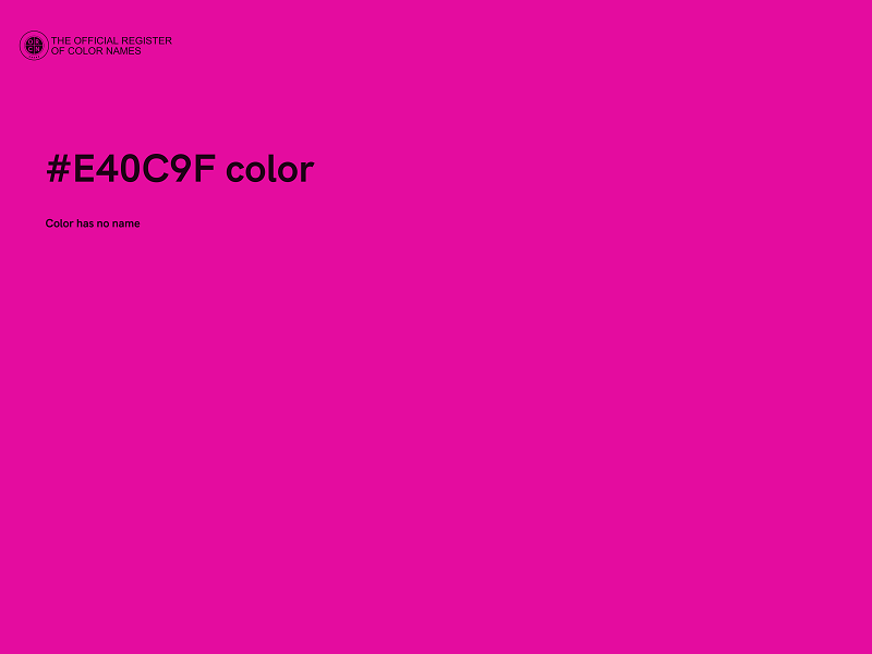 #E40C9F color image
