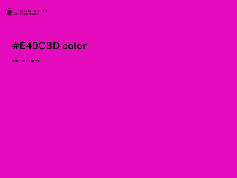 #E40CBD color image
