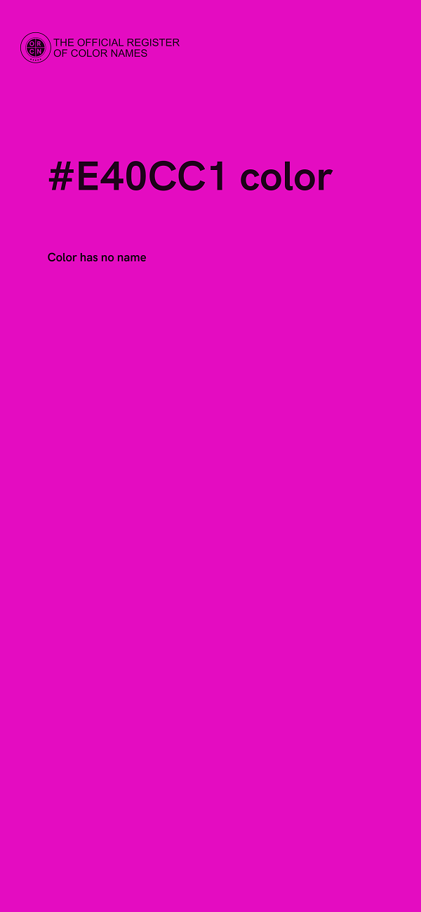 #E40CC1 color image