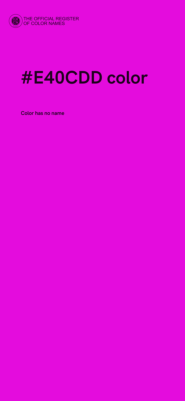 #E40CDD color image