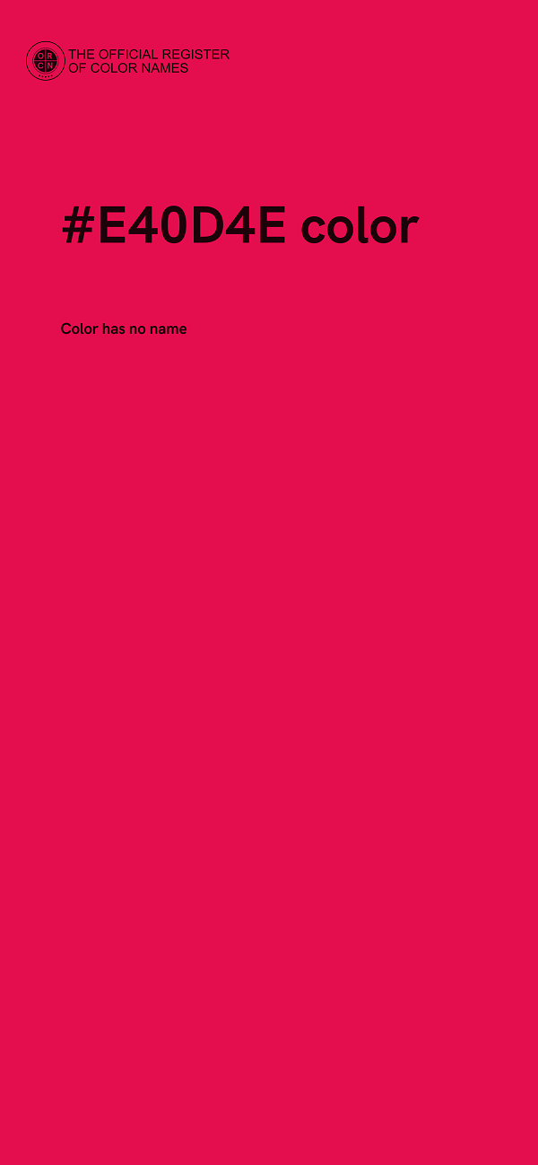 #E40D4E color image