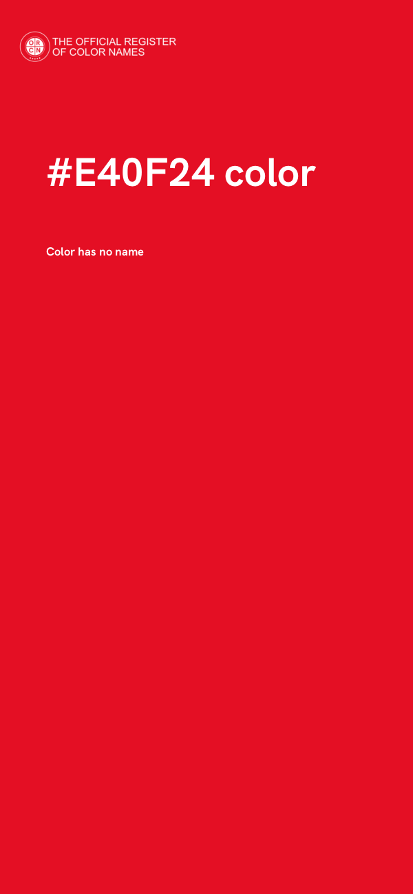 #E40F24 color image