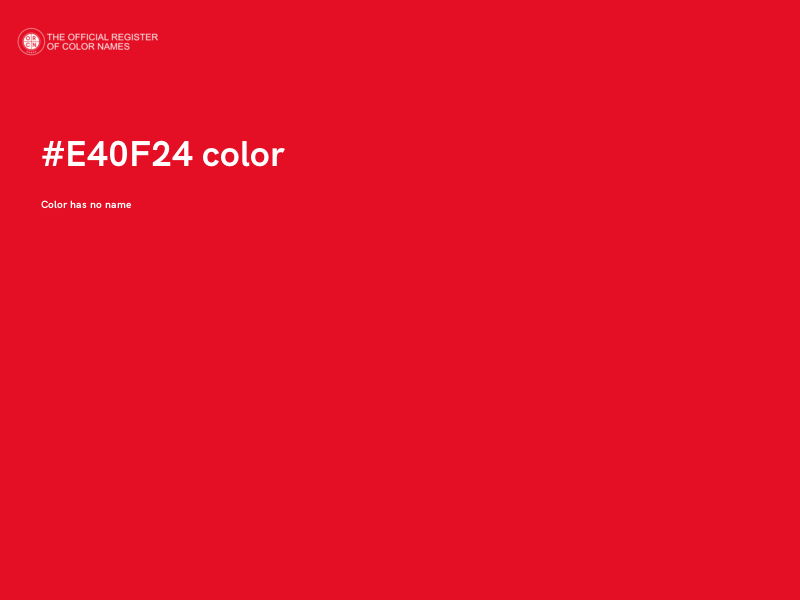 #E40F24 color image