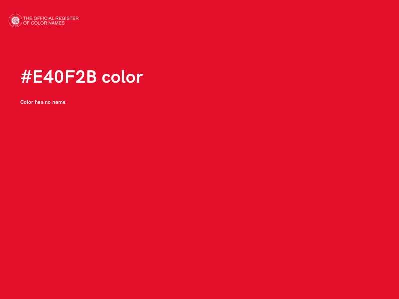 #E40F2B color image