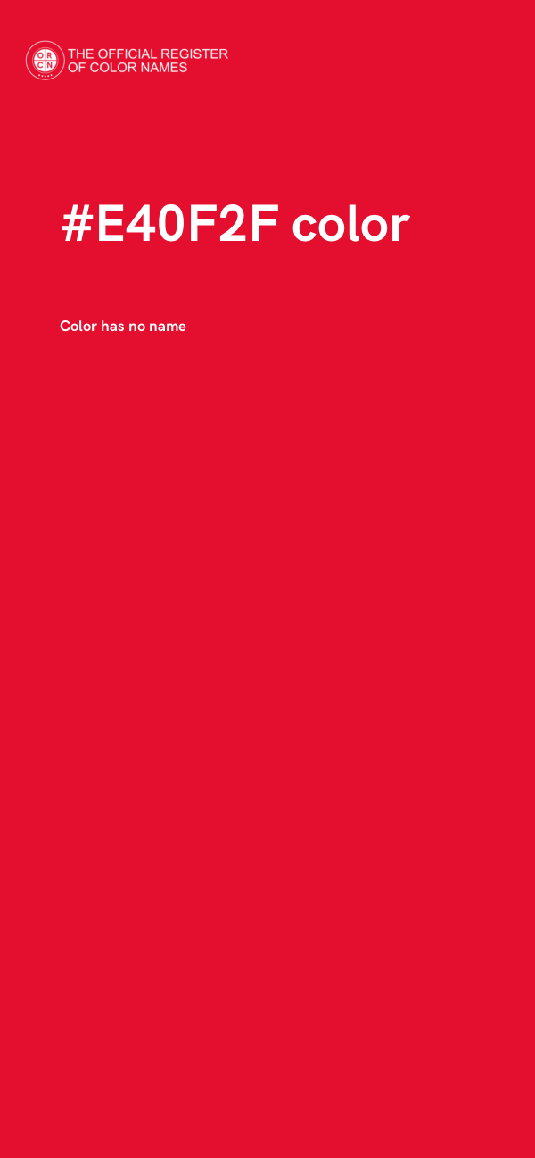 #E40F2F color image