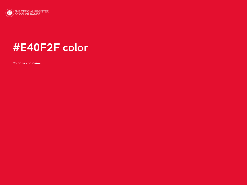 #E40F2F color image