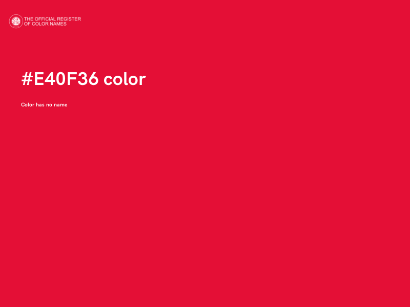 #E40F36 color image