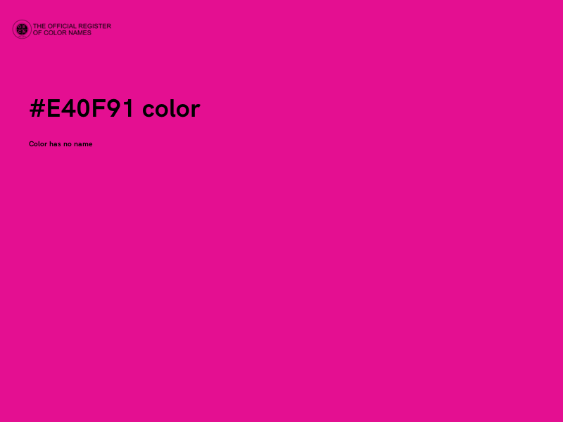 #E40F91 color image