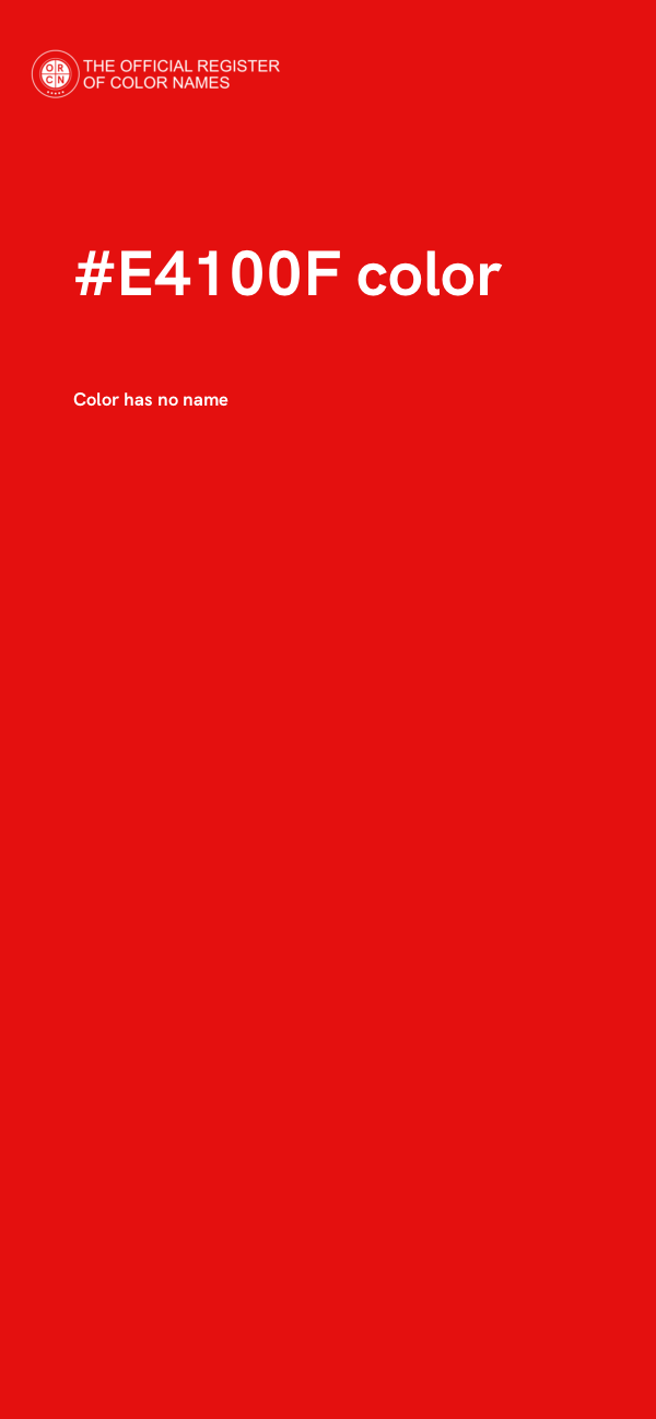 #E4100F color image