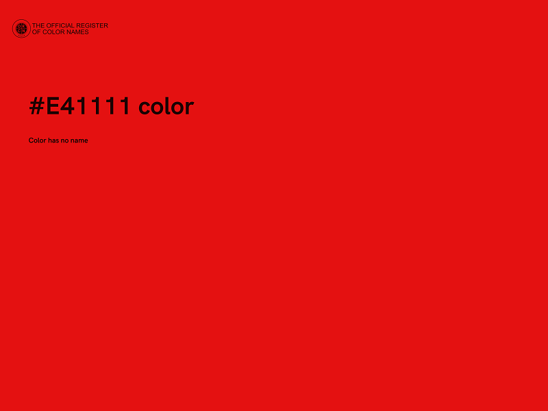 #E41111 color image