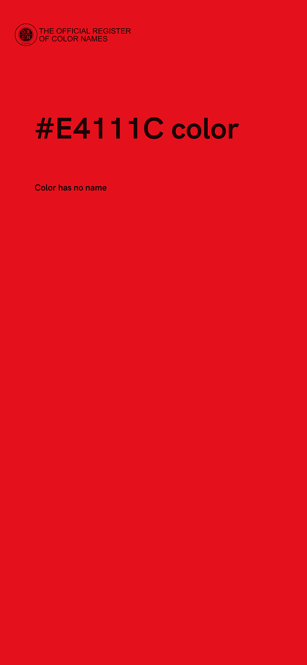 #E4111C color image
