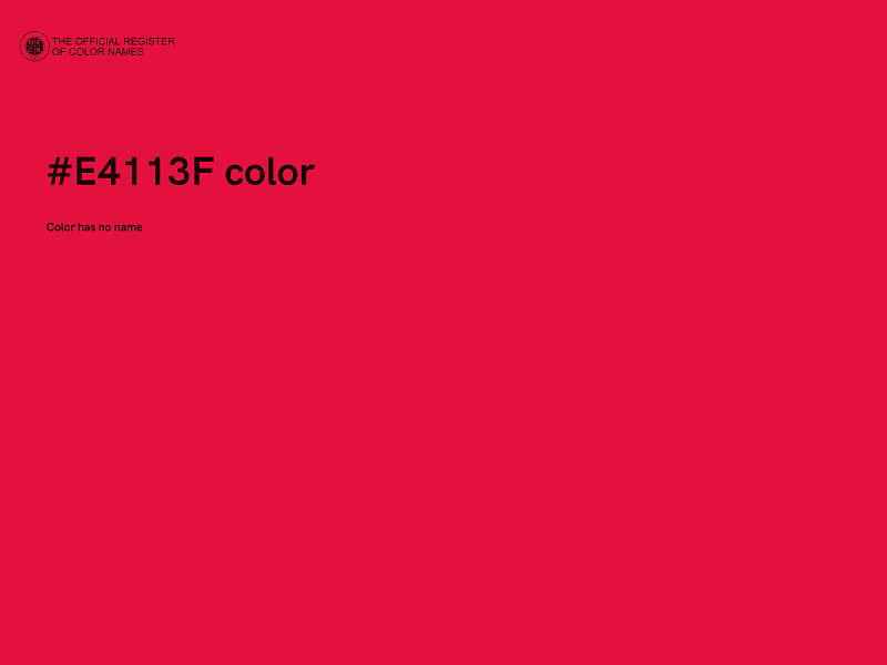 #E4113F color image