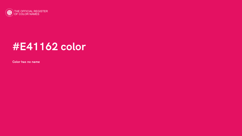 #E41162 color image