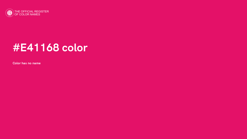 #E41168 color image