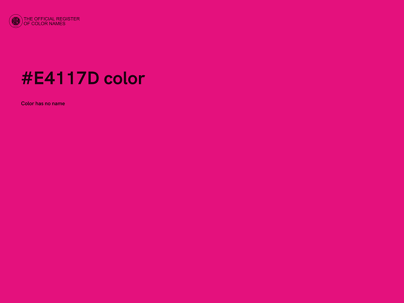 #E4117D color image