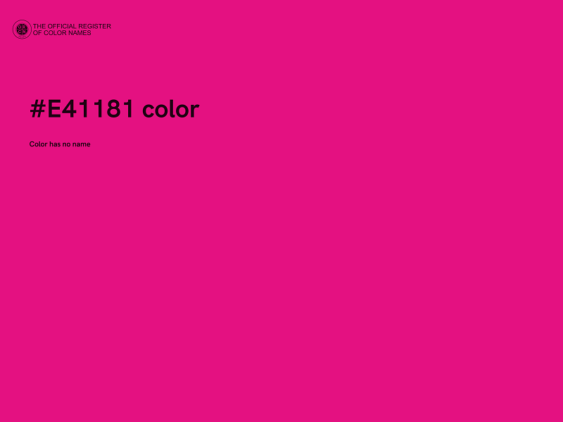 #E41181 color image