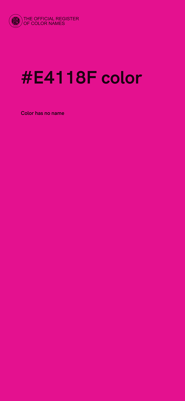 #E4118F color image