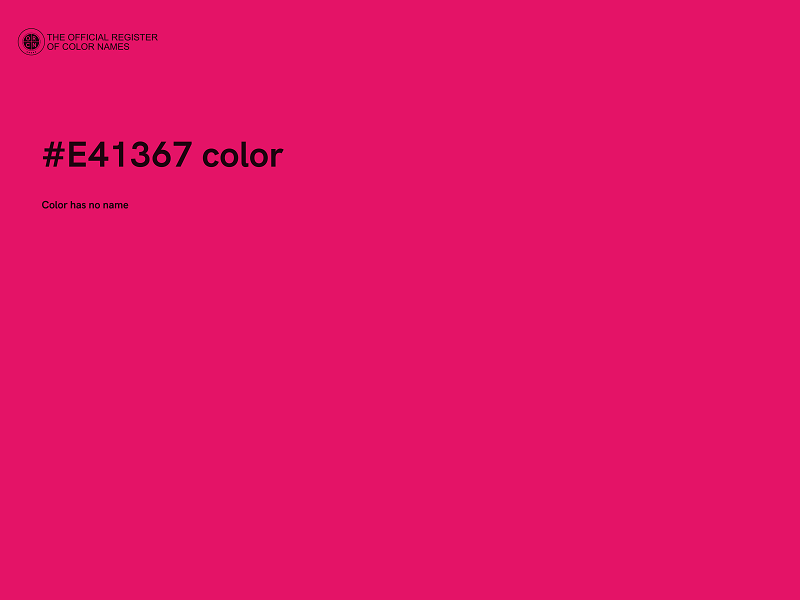 #E41367 color image