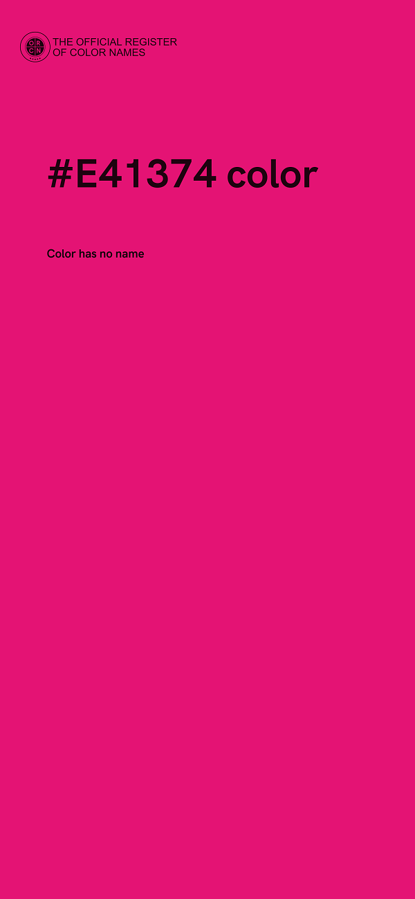 #E41374 color image