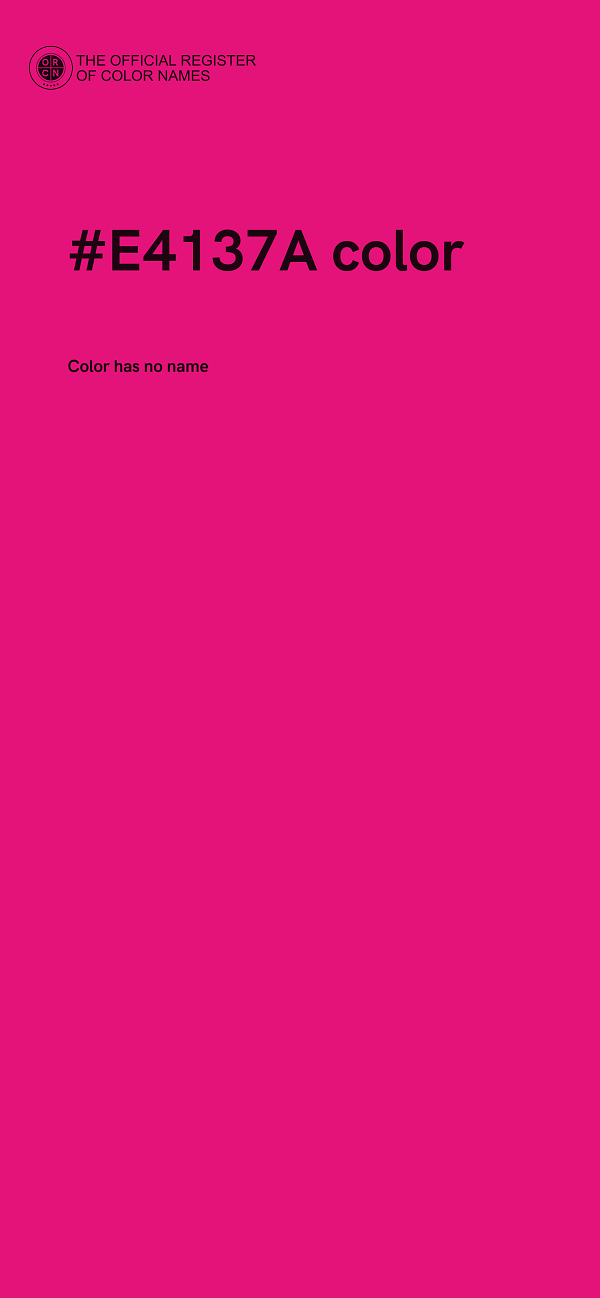 #E4137A color image