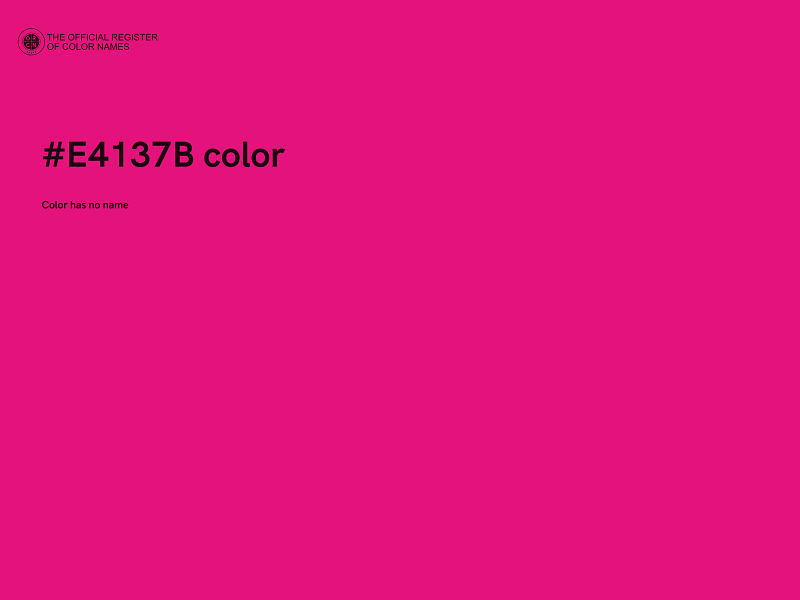 #E4137B color image