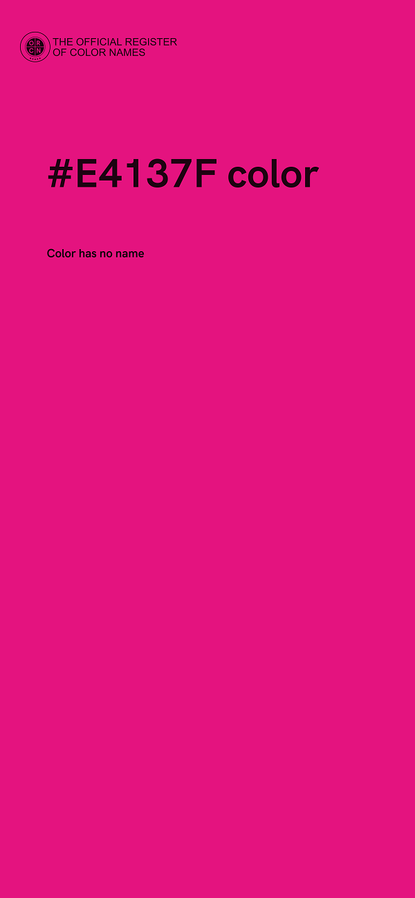 #E4137F color image
