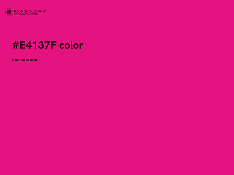 #E4137F color image