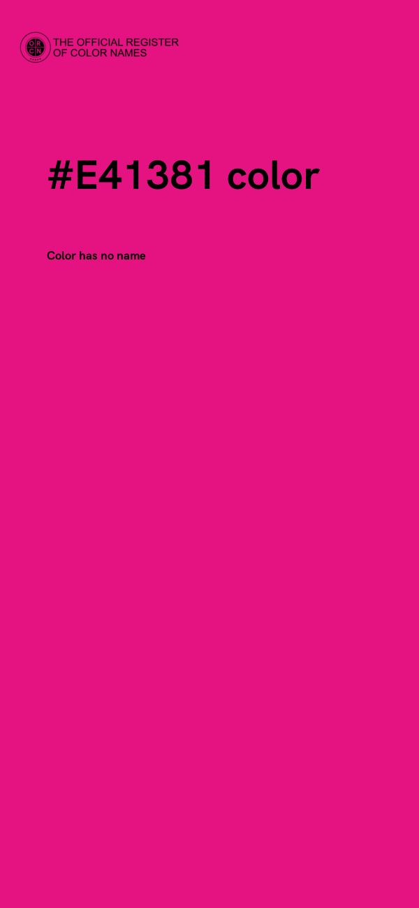 #E41381 color image