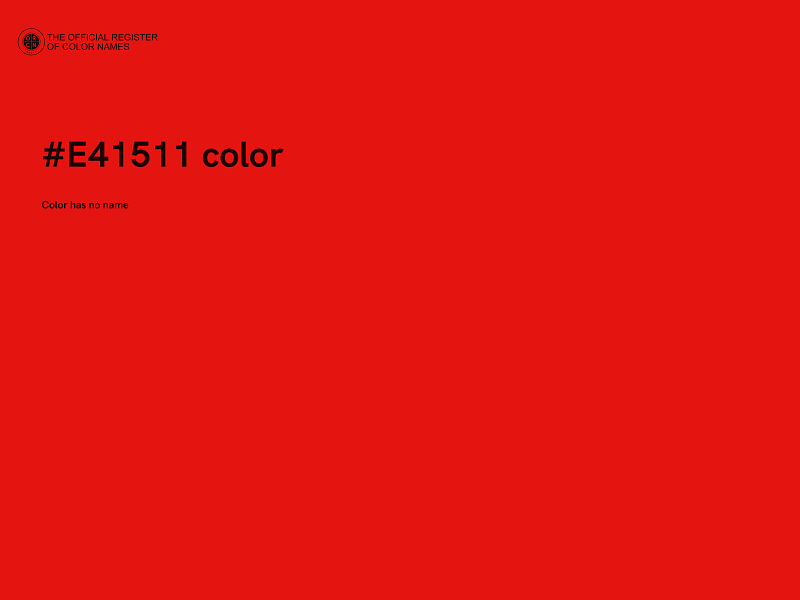 #E41511 color image