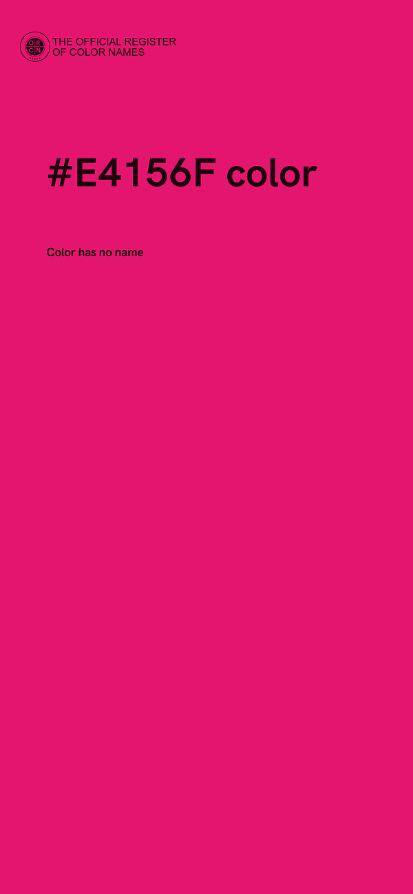 #E4156F color image