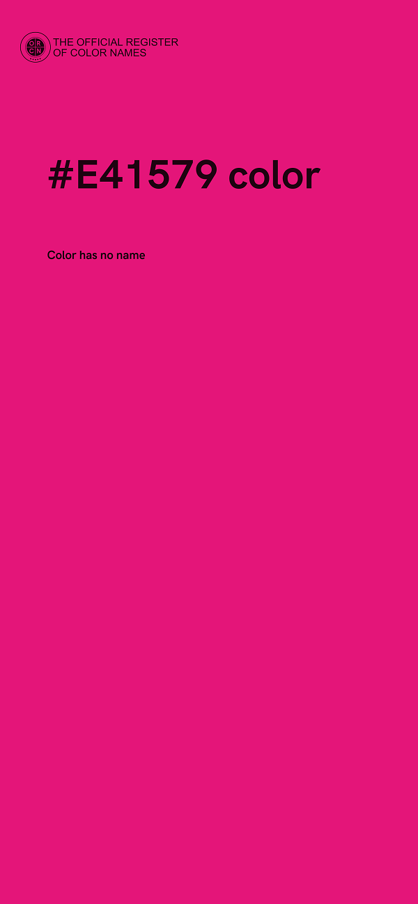 #E41579 color image