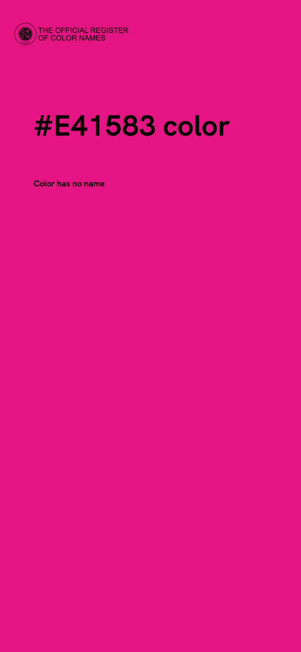 #E41583 color image
