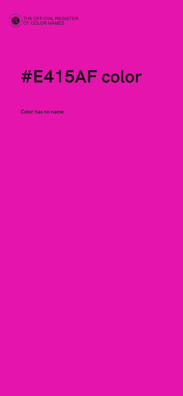 #E415AF color image