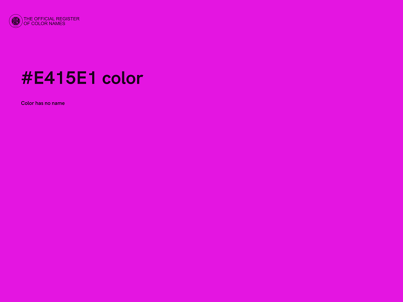 #E415E1 color image